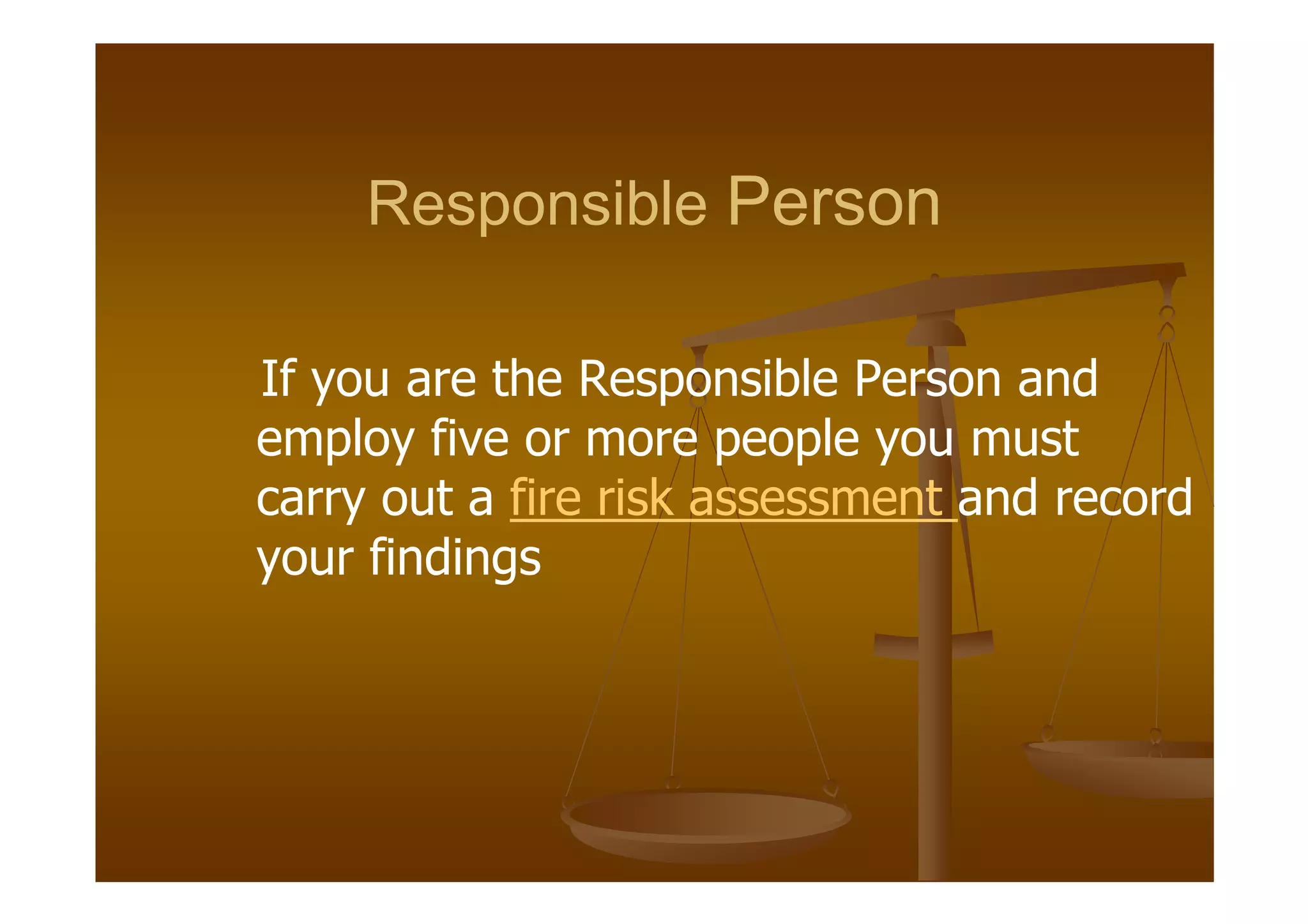 Fire Risk Assessment Presentation