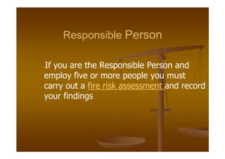 Fire Risk Assessment Presentation