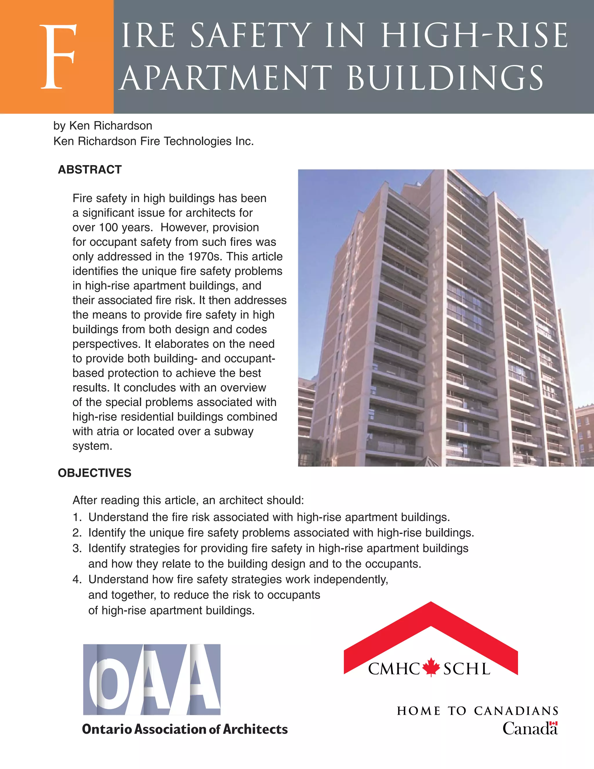 Image showcasing Fire safety-in-high-rise-apartment-buildings | PDF