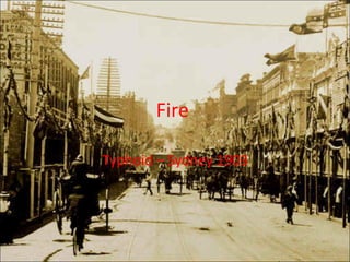 Fire   Typhoid – Sydney 1903 
