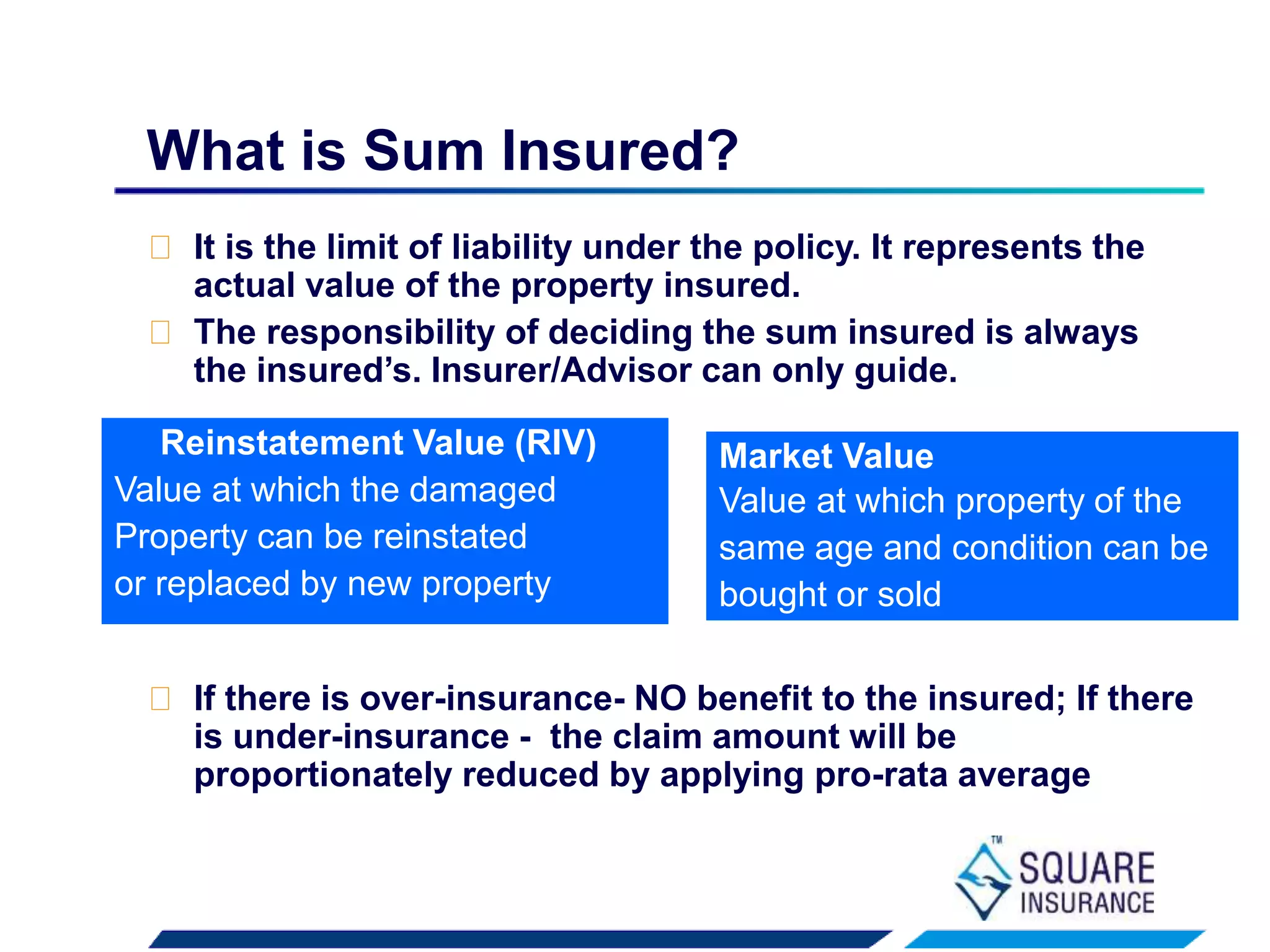 Perils Insurance Examples Standard Fire & Special Perils Policy (Internal Training) | PPTX