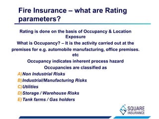 Standard Fire & Special Perils Policy (Internal Training) | PPTX