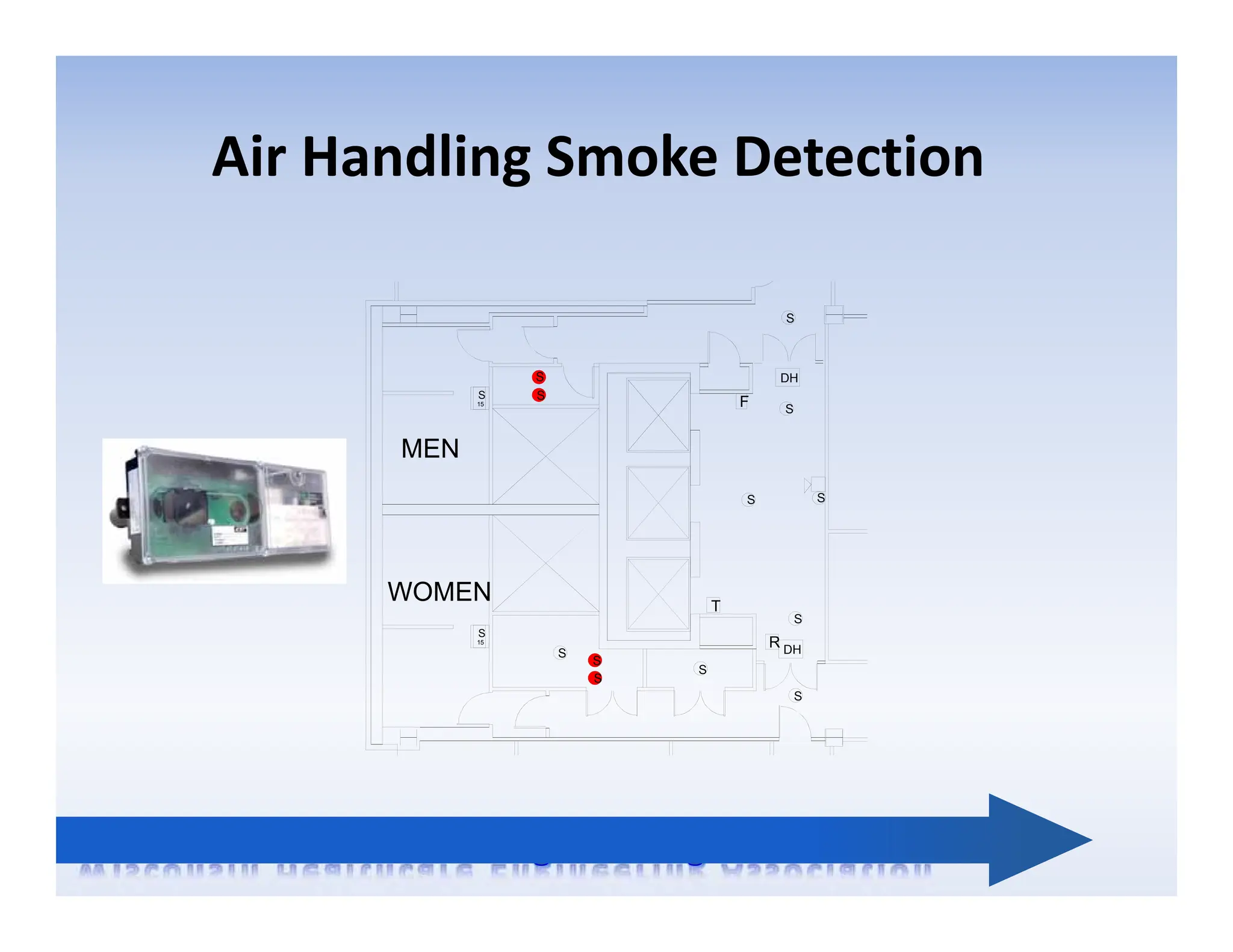 F
S
T
DH
R
DH
MEN
WOMEN
15
S
15
S
S
S
S
S
S
S
S
S
S
S
S
Air Handling Smoke Detection
 