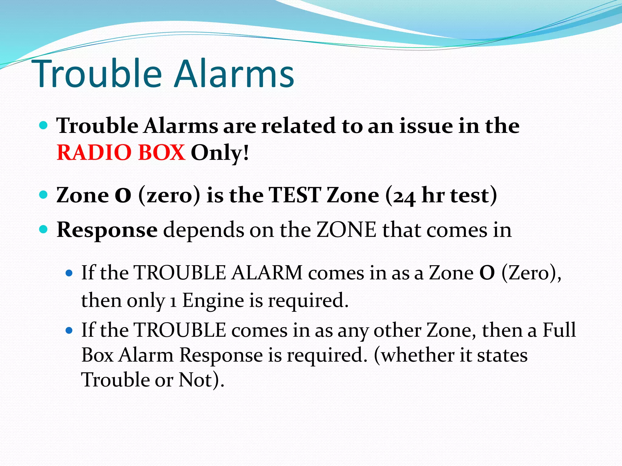 Fire Alarm Control Panel Operations