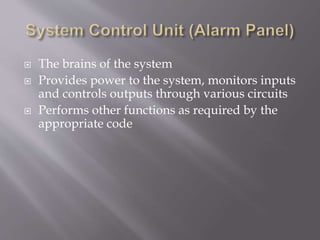 Fire alarm , detection and suppression system | PPTX