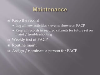 Facp Loop Test Fire alarm , detection and suppression system | PPTX