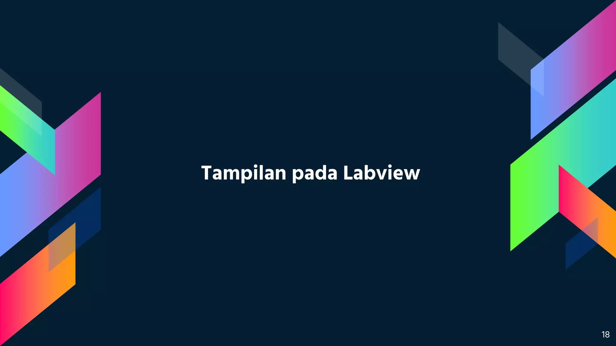 Tampilan pada Labview
18
 