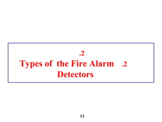 2.
2.Types of the Fire Alarm
Detectors
11
 