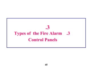 3.
3.Types of the Fire Alarm
Control Panels
45
 