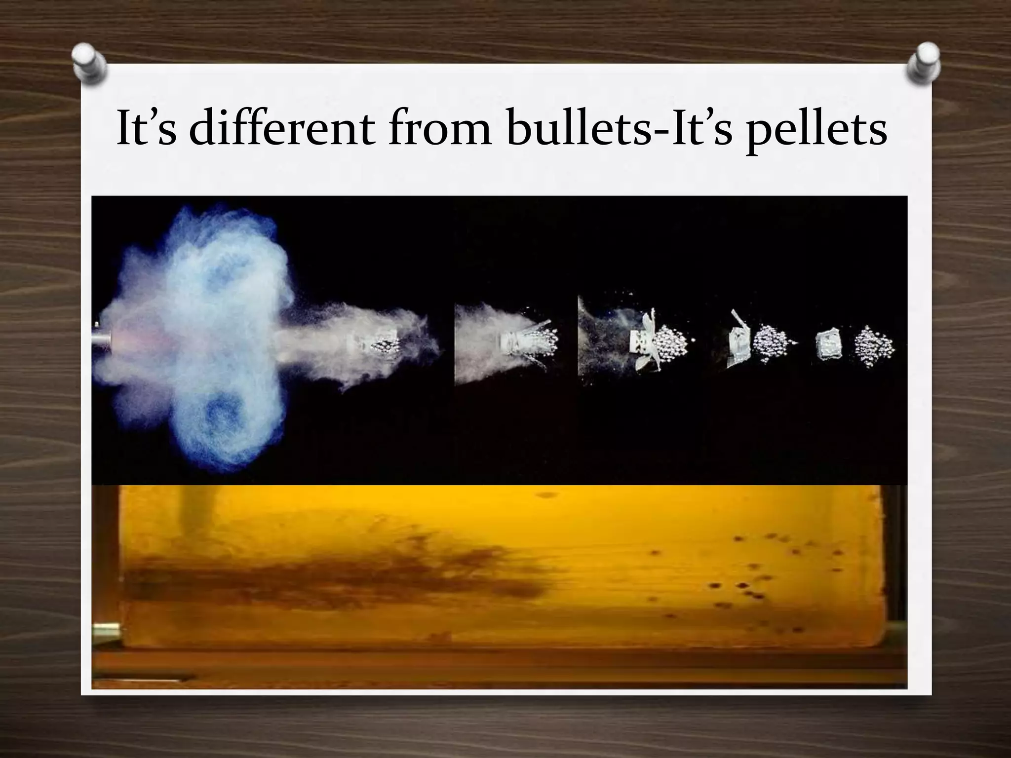 It’s different from bullets-It’s pellets

 