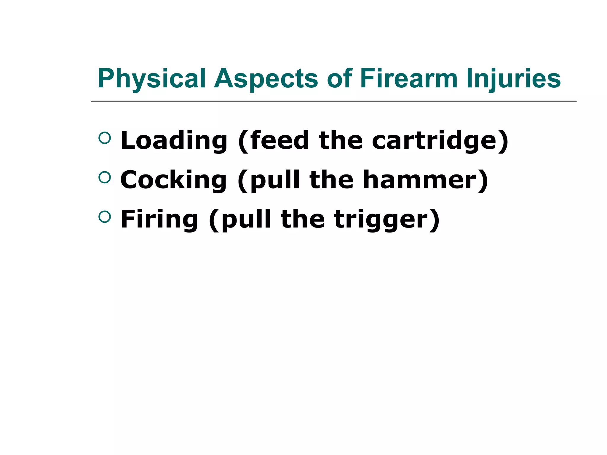 Fire arm injuries | PPT