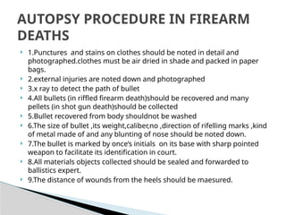 FIREARM INJURIES.pptx forensic medicine h | PPTX
