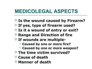 Fire Arm Injuries Fire Arm Injuries .ppt