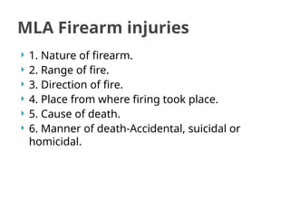 Firearm injuries with all wounds in detail with proper methods | PPTX