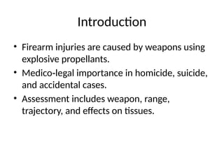 Small Explosive Injuries In short Firearm_Injury_Agadtantra_BAMS.pptx