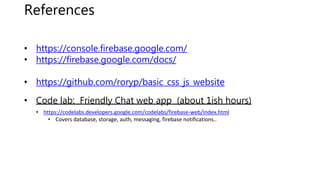 Getting started with Firebase | PDF | Web Development | Internet