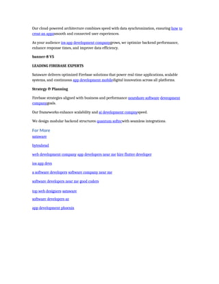 Firebase Service Development | PPT