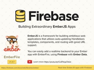 https://thinkster.io/angularﬁre-slack-tutorial Learn to build a Real-Time Slack clone with AngularFire
Building Extraordinary AngularJS Apps
Learn more https://youtu.be/rpMlTvhQClQ
 