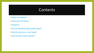 Firebase Introduction | PPTX