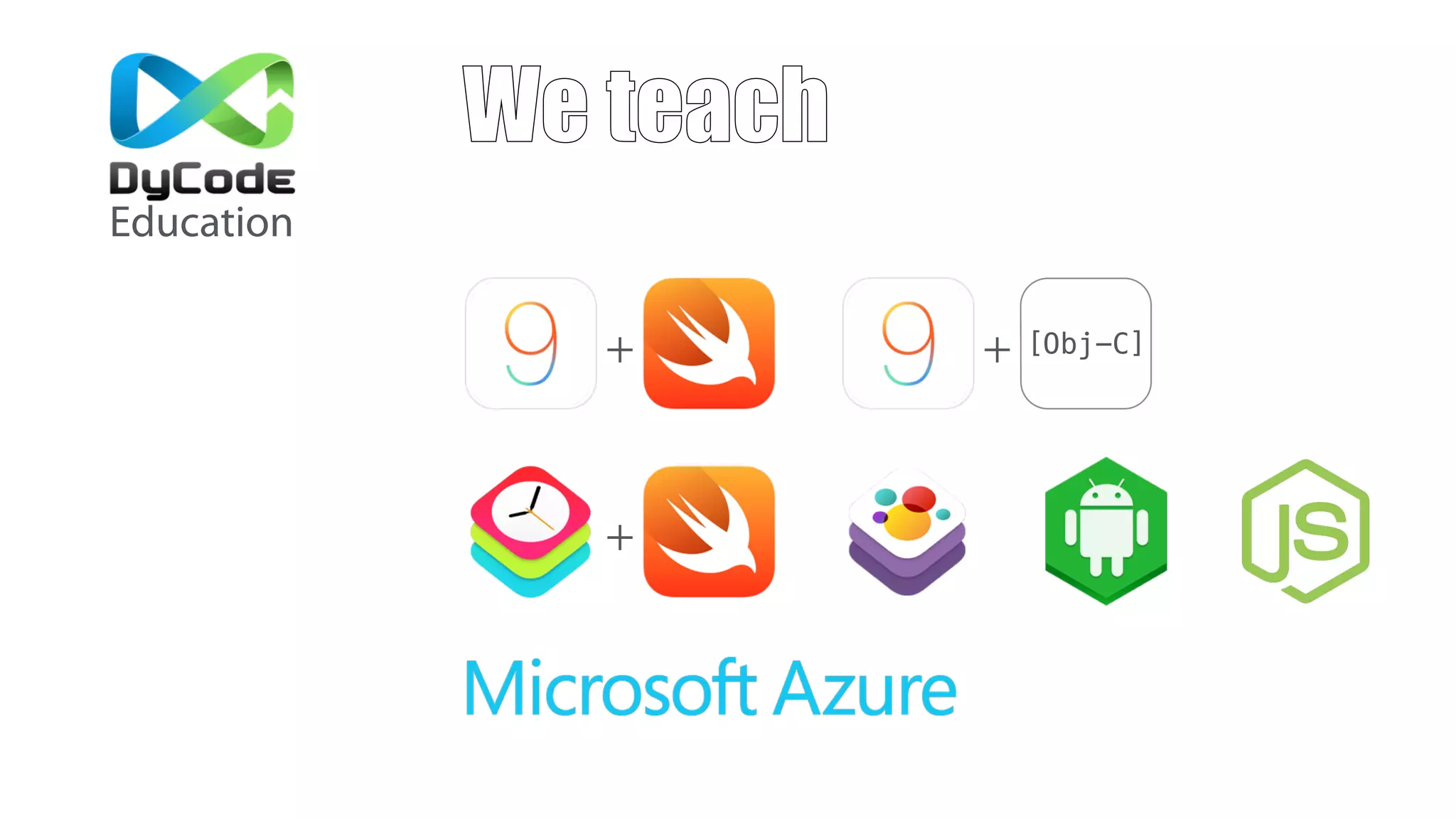 We teach
+ + [Obj-C]
+
Education
 