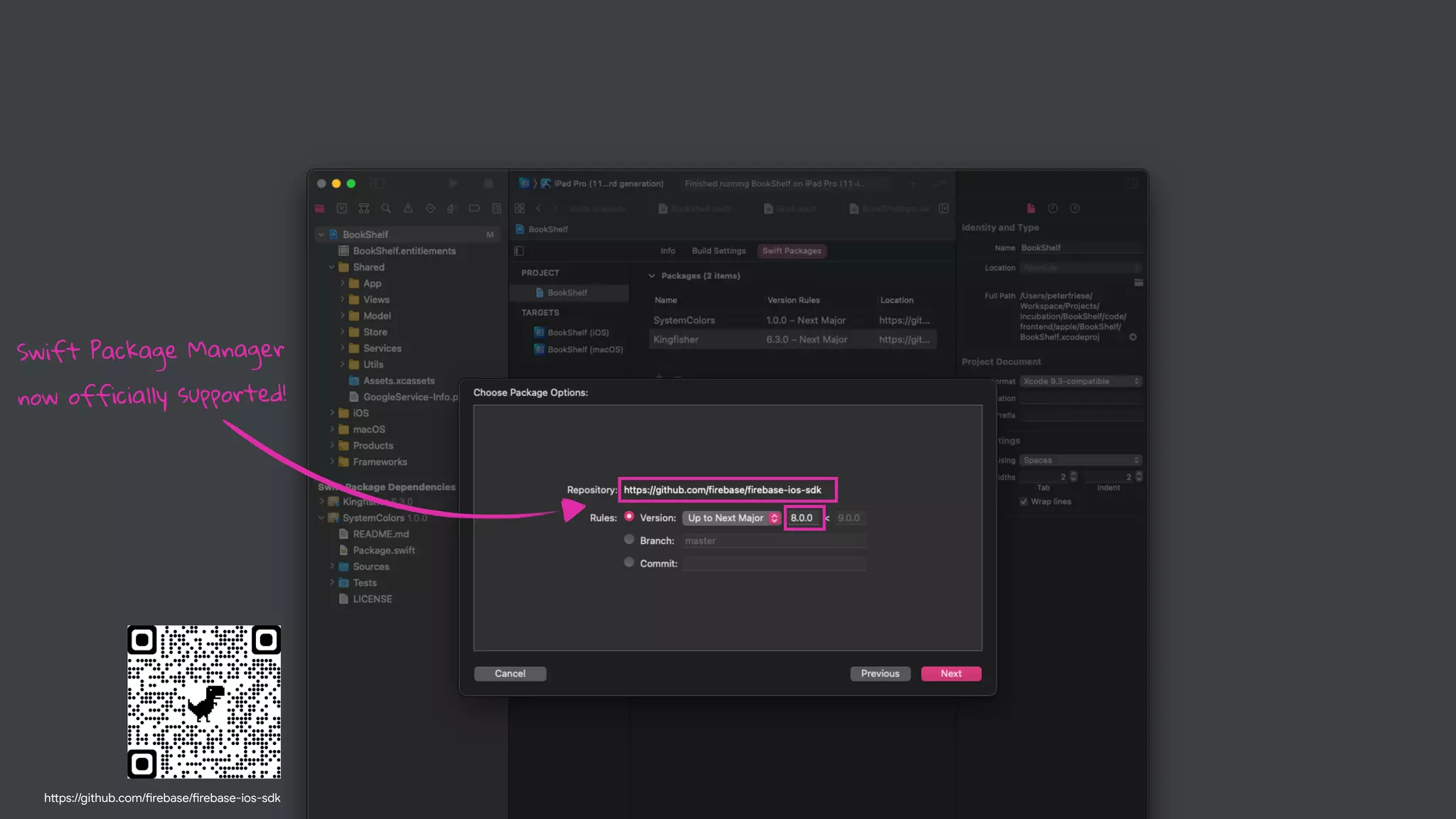 Swift Package Manager
now officially supported!
h"ps://github.com/#rebase/#rebase-ios-sdk
 