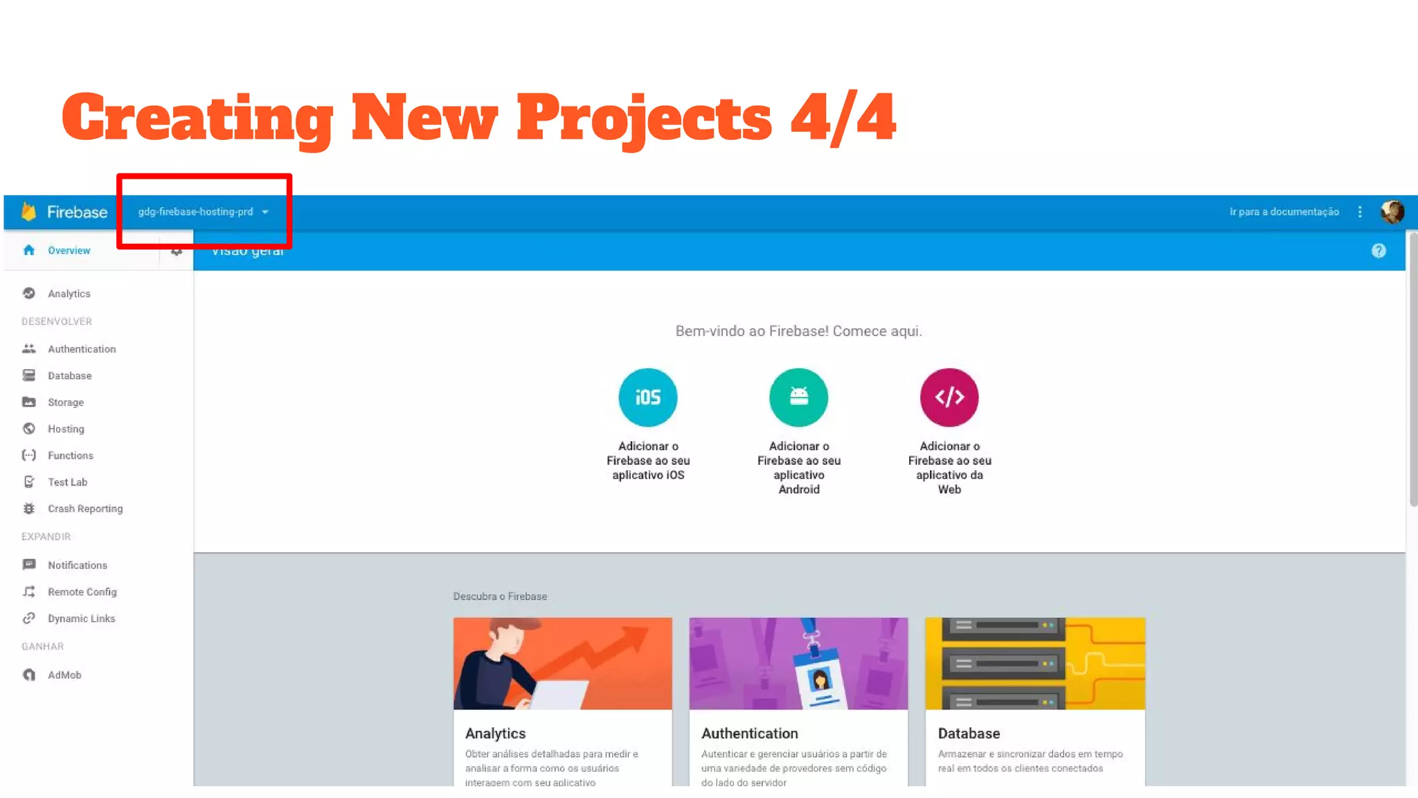 Creating New Projects 4/4 