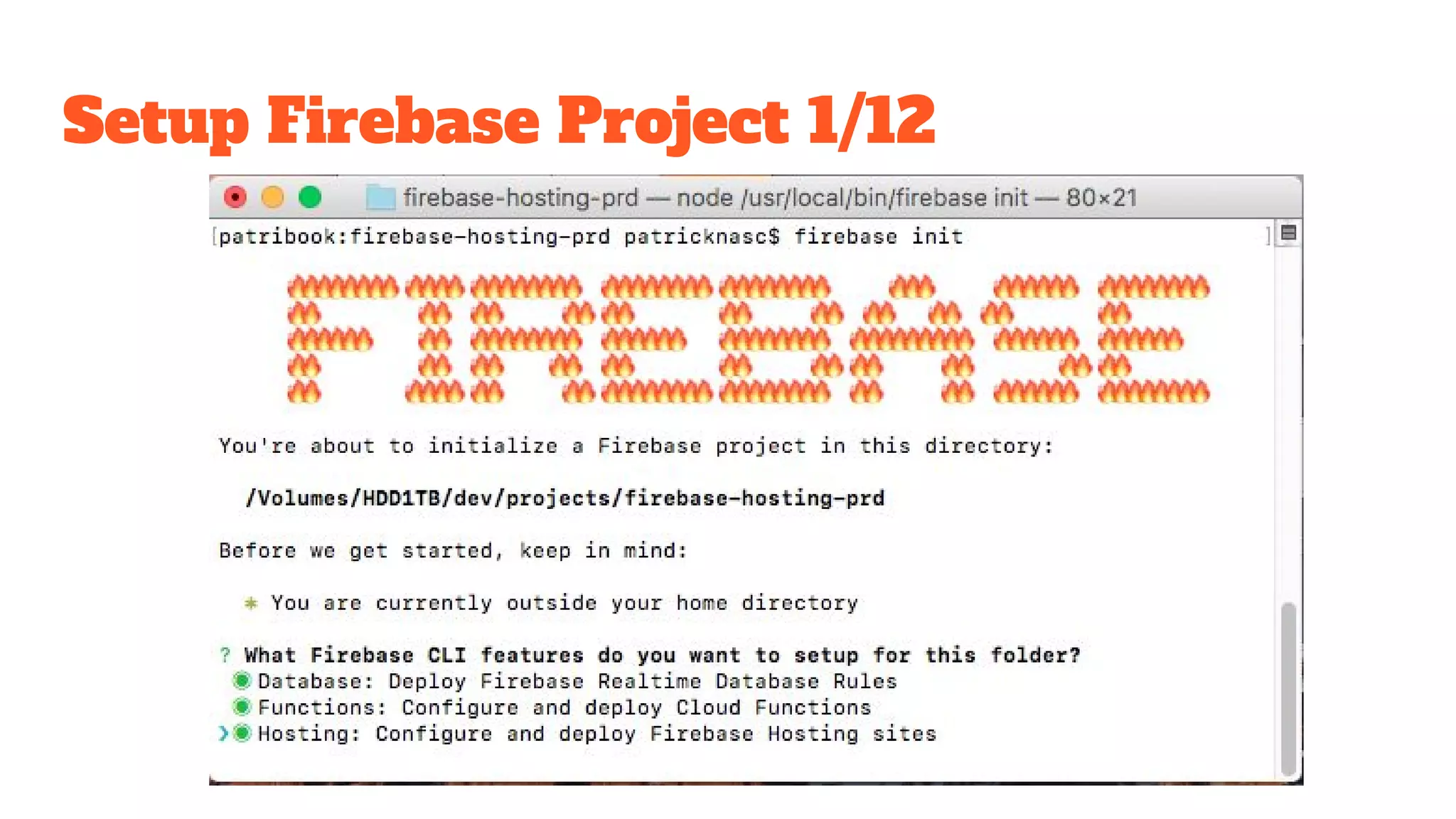 Setup Firebase Project 1/12 