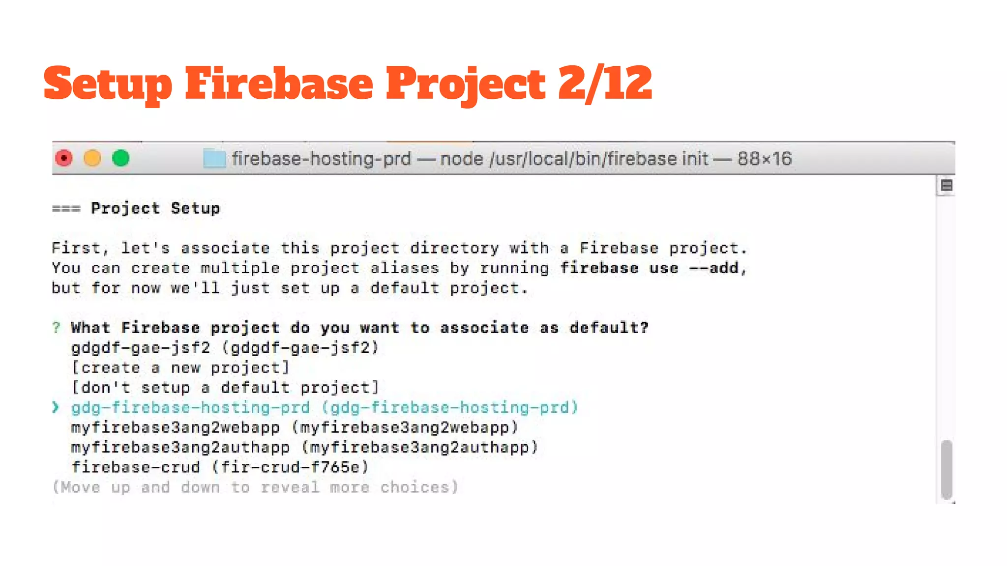 Setup Firebase Project 2/12 