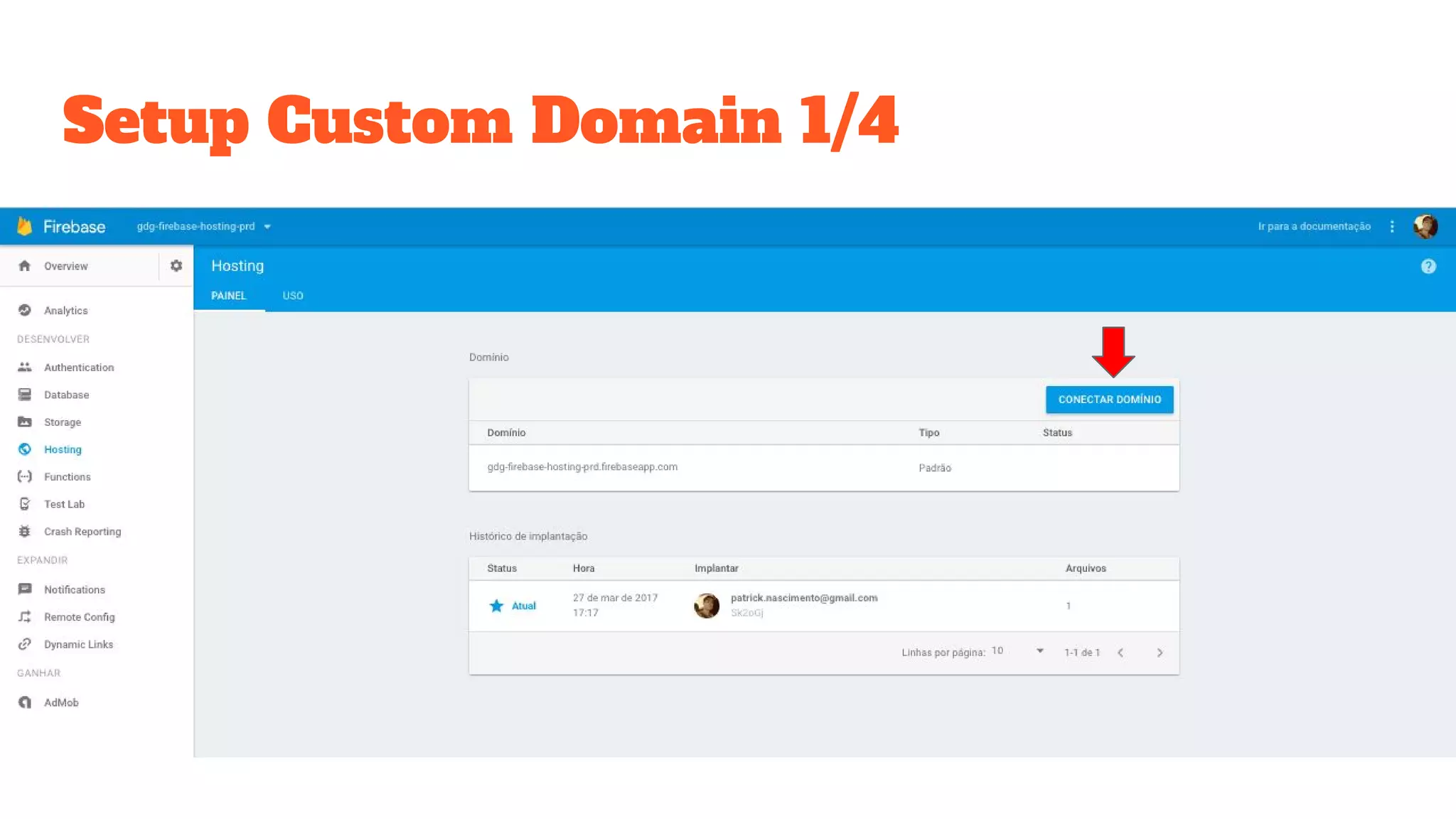 Setup Custom Domain 1/4 