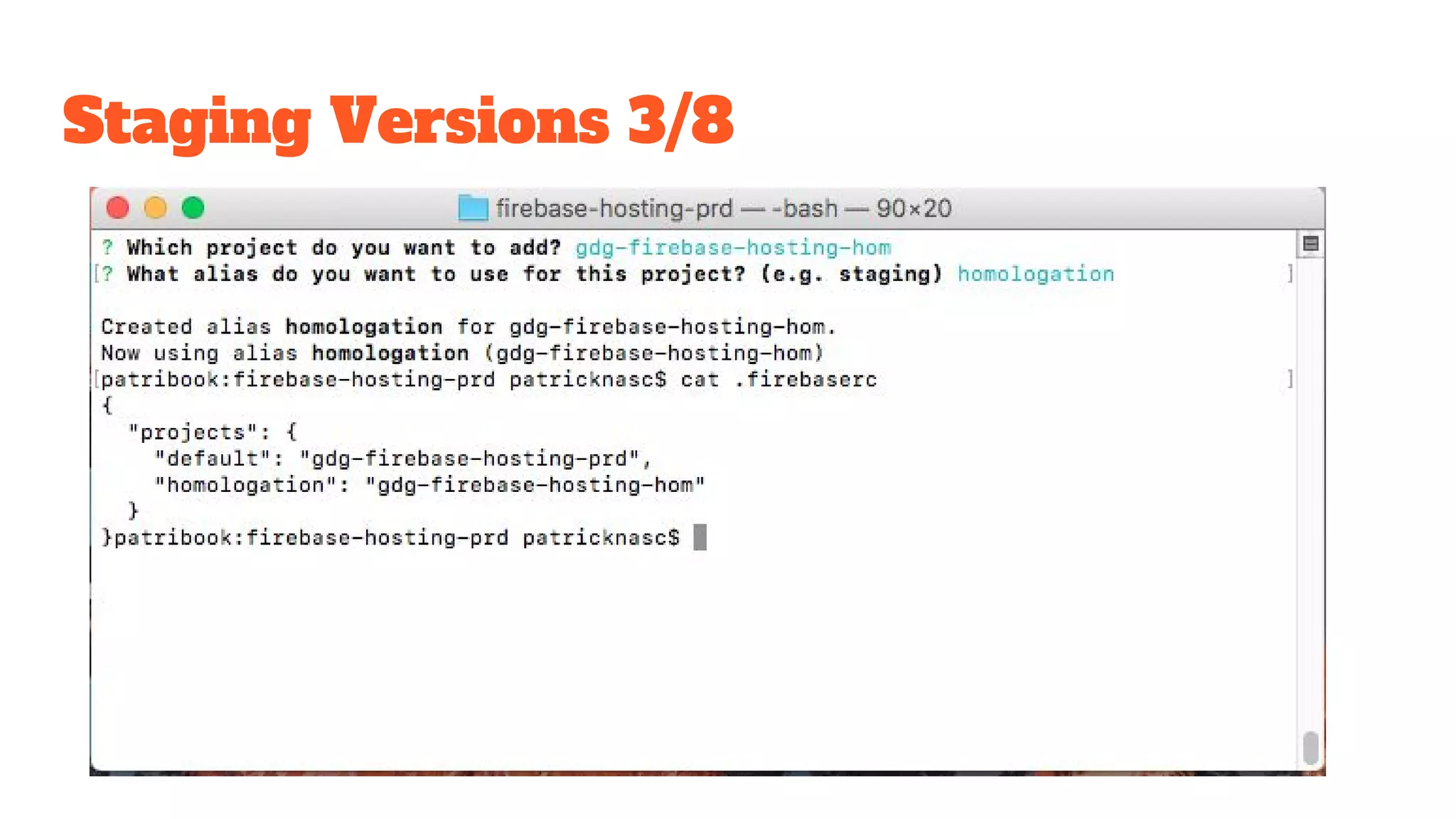 Staging Versions 3/8 