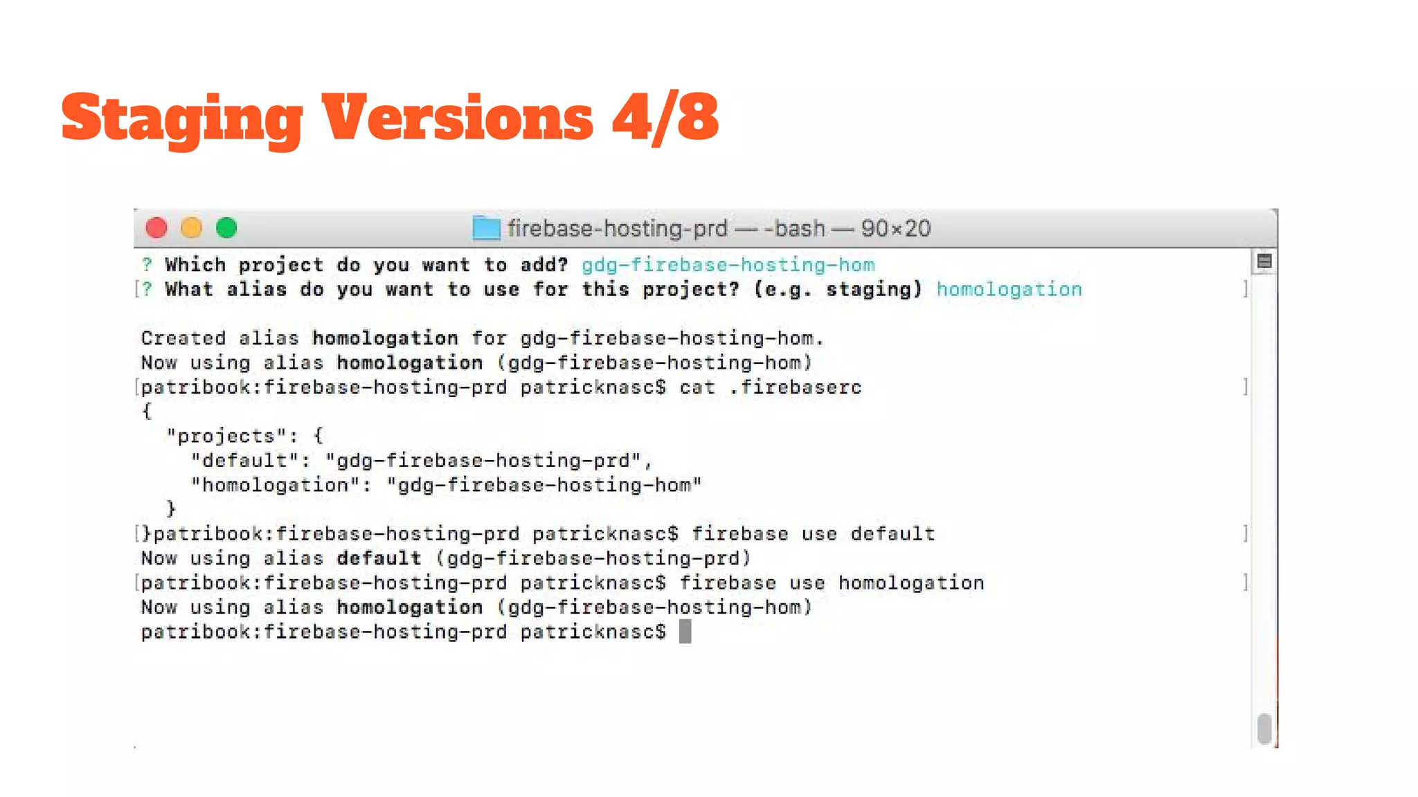 Staging Versions 4/8 
