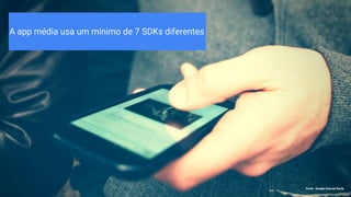 Source: Lorem ipsum dolor sit amet, consectetur adipiscing elit. Duis non erat semSource: Appcelerator/IDC Study - http://appcelerator.uberflip.com/i/606792-2015-mobile-trends-report
32%
dos desenvolvedores dizem
que orquestrar, gerenciar e
lidar com múltiplos
backends, SDKs e fontes de
dados são dores constantes
 