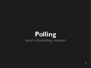 6 
Polling 
send scheduling request 
 