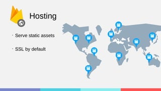 Hosting
•
Serve static assets
•
SSL by default
 
