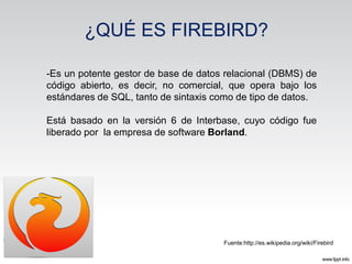 Firebirdbasededatos | PDF