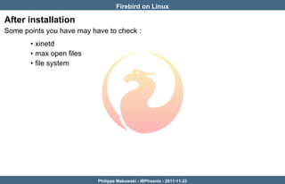 Firebird on Linux | PDF