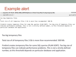 Firebird database recovery and protection for enterprises and ISV | PPTX