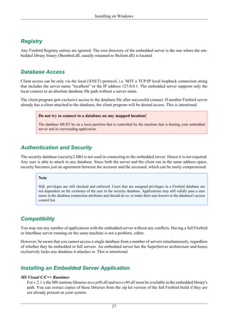 Firebird v2.1.4.installation guide | PDF