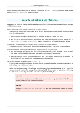Firebird v2.1.4.installation guide | PDF
