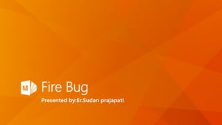 Fire Bug
Presented by:Er.Sudan prajapati
 