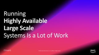 © 2018, Amazon Web Services, Inc. or its affiliates. All rights reserved.
 