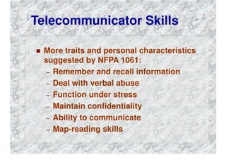 FIRE DEPARTMENT COMMUNICATIONS