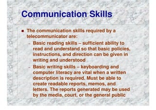 FIRE DEPARTMENT COMMUNICATIONS