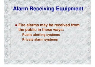 FIRE DEPARTMENT COMMUNICATIONS