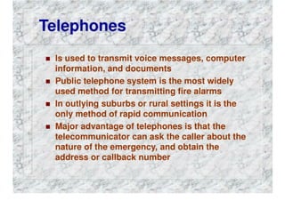 FIRE DEPARTMENT COMMUNICATIONS