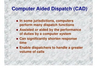 FIRE DEPARTMENT COMMUNICATIONS