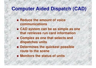 FIRE DEPARTMENT COMMUNICATIONS