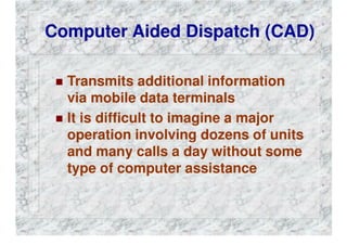 FIRE DEPARTMENT COMMUNICATIONS