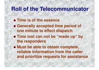 FIRE DEPARTMENT COMMUNICATIONS