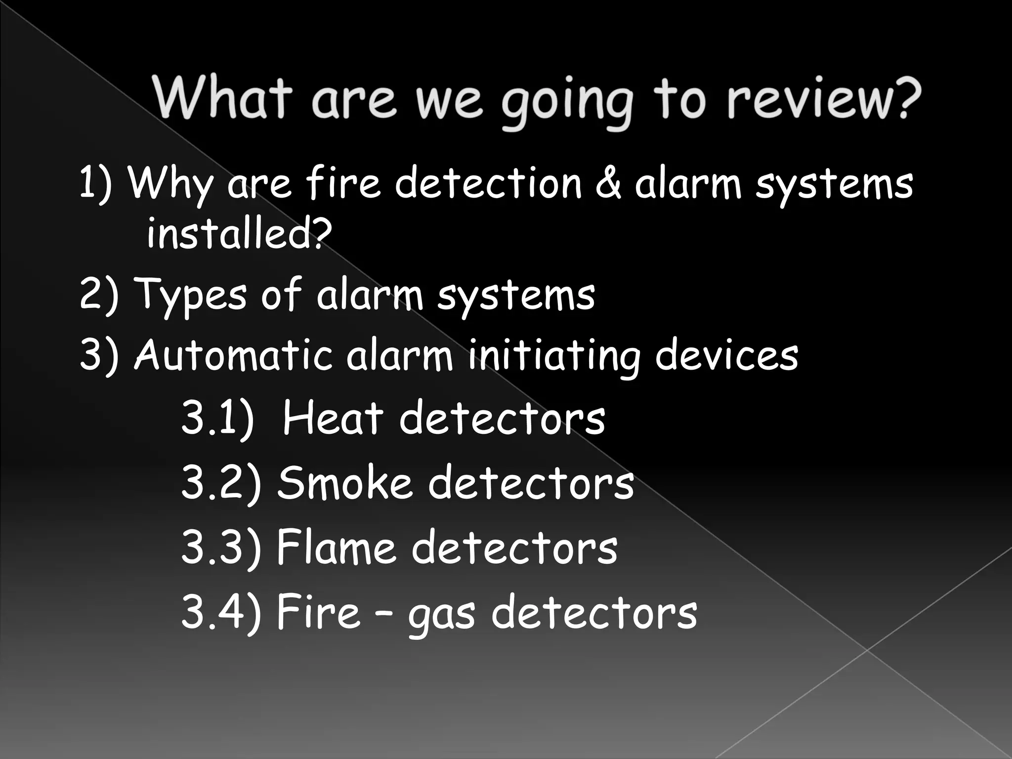 Fire Detection and Alarm Systems